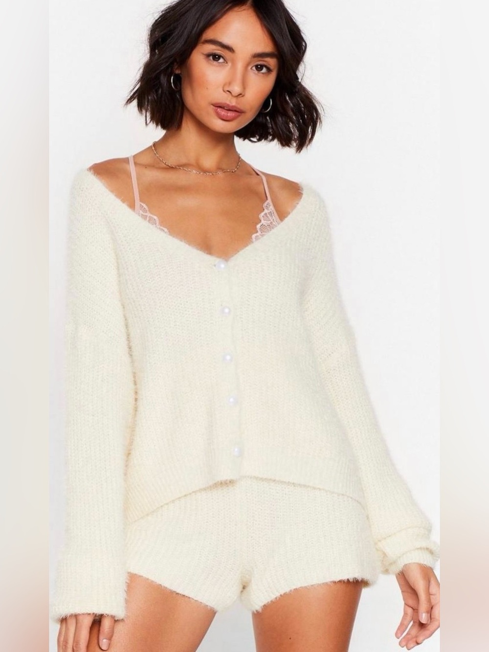 Nasty Gal Cozy Cream Set